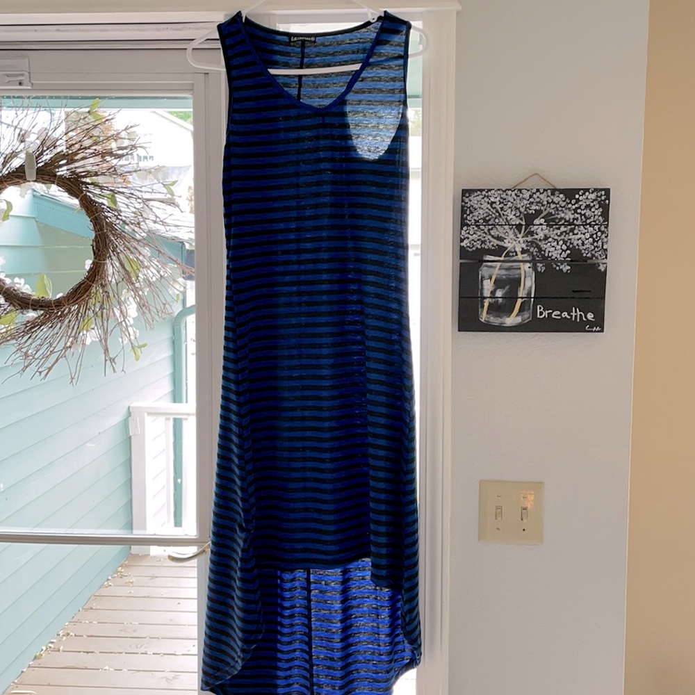 Esti Couture blue and black striped
